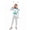 Silver, variant on Kids Girls Boys Alien Jumpsuit Outer Space Man Bodysuit with Headwear Fancy Dress Party Outfit Blue 6