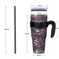 thumbnail image 4 of 40oz Tumbler,Pink Breast Cancer and Love Insulated Tumblers with Removable Handle,Stainless Steel Double Vacuum Coffee Tumbler Cup with Straw for Home,Office,Travel,Party, 4 of 5