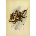 thumbnail image 2 of Fisher, Harrison 17x24 Black Modern Framed Museum Art Print Titled - Indian Woman from The Song of Hiawatha 1906, 2 of 4