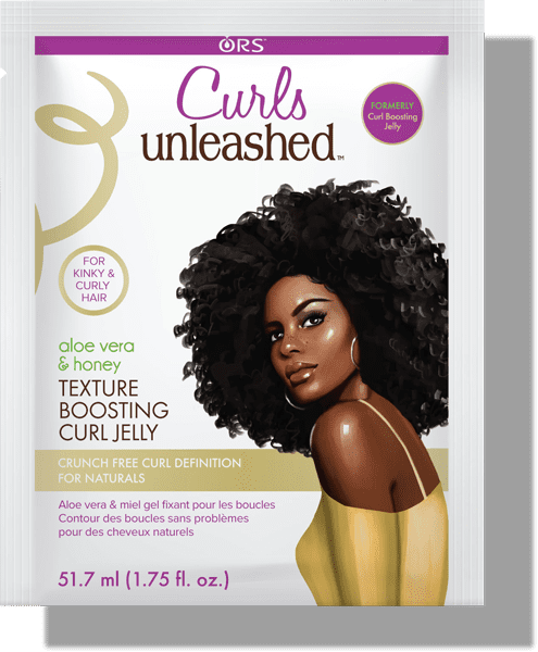 ORS Curls Unleashed Aloe Vera & Honey Moisturizing Squeeze Curl Boosting Jelly, 1.75 fl oz, Travel Size