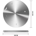 thumbnail image 2 of Heat Diffuser Plate, Grouarty Stainless Steel Cooking Induction Adapter Simmer Plate for Electric Gas Glass Cooktop Hob Ring, Induction Cooktop Converter Plate With Handle 9.45inch, 2 of 5