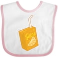 thumbnail image 3 of Inktastic Orange Juice Box Boys or Girls Baby Bib, 3 of 4