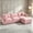 Pink+3 seats, variant on QuzyAor 102" Chenille Modular Sectional Sofa, L Shaped Cloud Couch with Movable Ottoman, DIY Comfy Couch for Living Room, Green