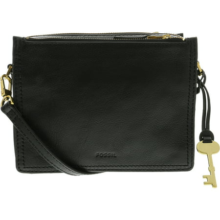 Fossil Women&#39;s Large Campbell Crossbody Leather Cross Body Bag - Black - mediakits.theygsgroup.com