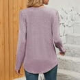 thumbnail image 4 of Womens Long Sleeve Shirts Square Neck Pleated Business Blouses Casual Loose Lightweight Pullover Casual Fall Tops, 4 of 6