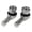 Gun gray, variant on 2PCS Motorcycle CNC Aluminum 11.3mm Tire Wheel Stem Valve 90 Degree Angled US