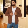thumbnail image 2 of HAOMEILI Men's Long-Sleeve Soft Touch Cardigan Sweater, 2 of 7
