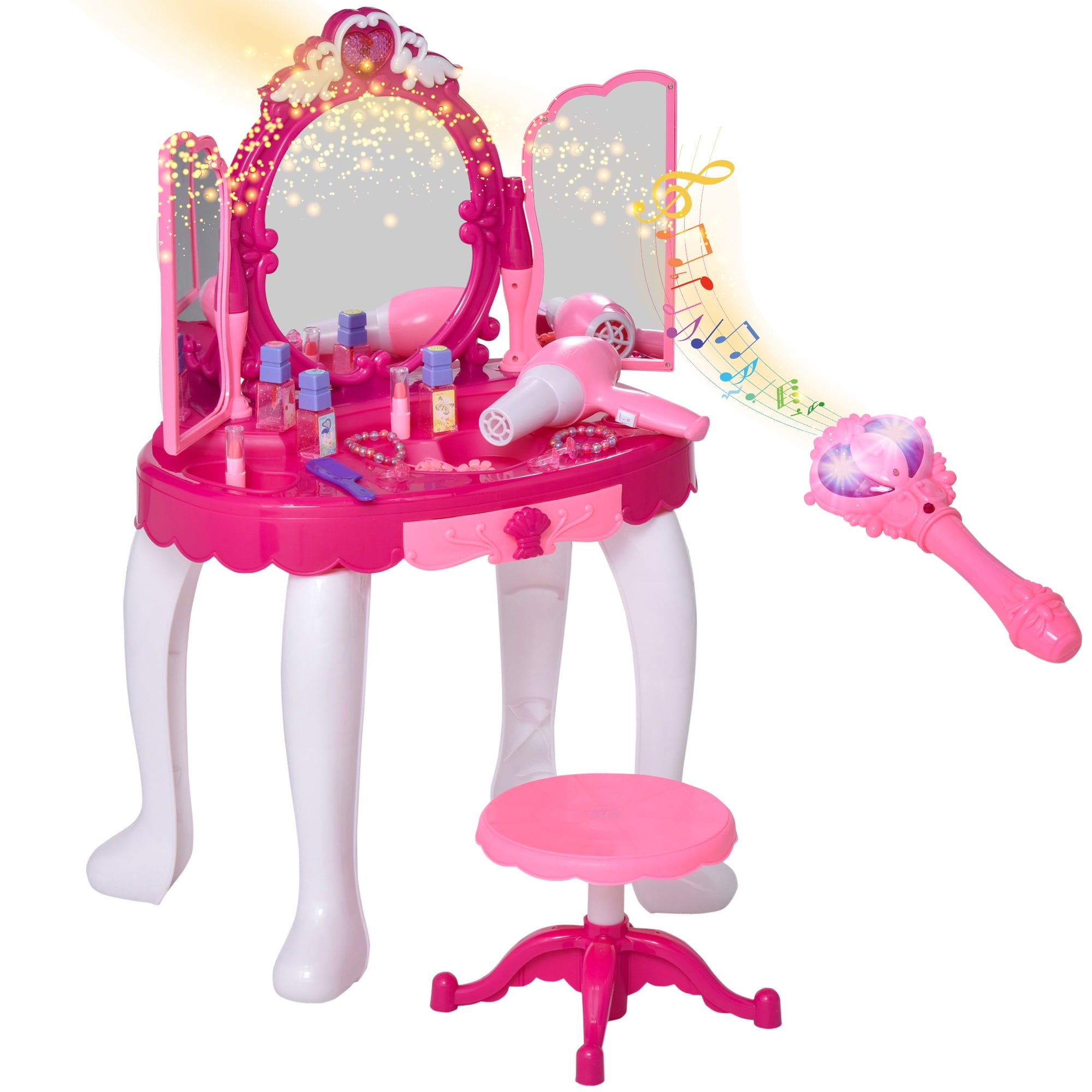 Princess Dressing Makeup Table Princess Girls Kids Vanity Table And Chair Beauty Play Set With Mirror Working Hair Dryer Pretend Princess Girls Makeup Accessories Pink Birthday Gift Walmart Com Walmart Com Same day delivery 7 days a week £3.95, or fast store collection. princess dressing makeup table princess girls kids vanity table and chair beauty play set with mirror working hair dryer pretend princess girls makeup