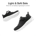 thumbnail image 5 of BURUDANI Boys Girls Fashion Sneakers Running Shoes Knit Athletic Shoes with Hook and Loop, 5 of 7