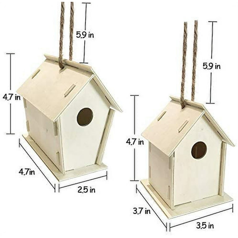 4 Pack Bird House Crafts for Kids Ages 5-8 8-12, Buildable DIY