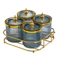 thumbnail image 3 of AMLESO Dry Fruit Tray with Lid Appetizer Serving Plate for Holiday Home Dried Fruit gray 4 grids, 3 of 8