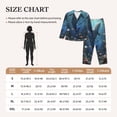 thumbnail image 4 of Fotbe Underwater Dolphin Pattern Long Sleeve Pajama Set for Women,Sleepwear Set,2-piece Loungewear Set,Soft PJs Comfy Nightwear with Pockets -XX-Large, 4 of 7