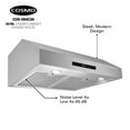 Cosmo 30 in. Ducted Under Range Hood in Stainless Steel with