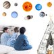 thumbnail image 4 of Adhesivos de pared del sistema solar de 9 planetas, adhesivos luminosos, 4 of 5