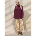 thumbnail image 4 of Thick Knit Crew Neck Long Sweater, 4 of 6