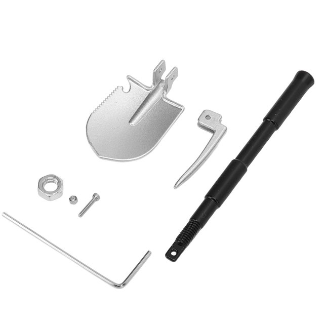 7pcs RC Crawler Shovel,Adjustable Aluminum Alloy Iron Shovel Model Tool for RC Crawler Decoration Accessories