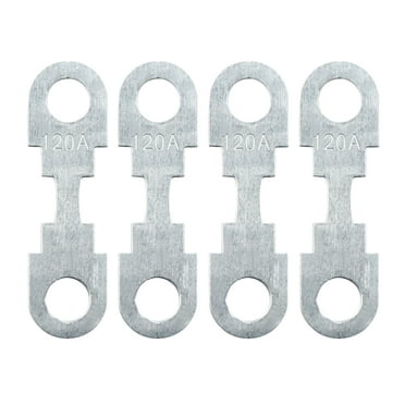 4pcs 120A Flat Fuse Strip Metal Silver Tone for Auto Car Automotive DC 32V Universal