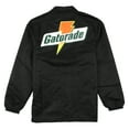 thumbnail image 2 of Jordan Men's Like Mike Gatorade Coaches Jacket Black Orange, 2 of 6