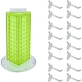 thumbnail image 1 of -WHT-W Four-Sided \uDW x \uD Revolving Pegboard Tower Kit Counter Display with - of Locking Hooks, 1 of 6