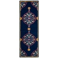 thumbnail image 2 of SAFAVIEH Bellagio Rio Floral Wool Runner Rug, Navy Blue/Multi, 2'3" x 8', 2 of 8
