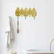 thumbnail image 5 of gancho de pared de abrigo Colgador De Pared Dorado Nórdico Montaje En Pared Colgante Forma De Hoja Ganchos Armario De Joyería A A Magideal gancho de pared de abrigo, 5 of 6