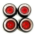 thumbnail image 2 of RC Wheel Rim Tires Rc Tires Remote Control 1/28 for Wltoys K969 K989 P929 1/28 Scale Buggy Hobby Red, 2 of 4