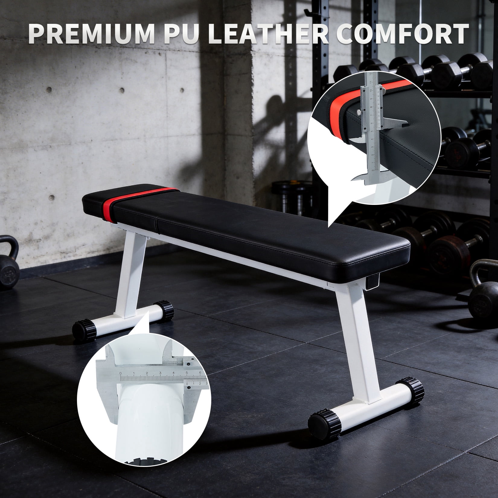 Adjustable Weight Bench for Home Gym, Multi-Purpose Foldable Workout Bench with Fast Folding Function, Heavy Duty Strength Training