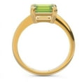 thumbnail image 4 of 2.50 Carat Emerald Cut Peridot Gemstone Stunning Wedding Ring for Ladies Solid 14K Yellow Gold Size 3.5 by Diamond Capitals, 4 of 8