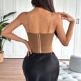 thumbnail image 5 of JGGSPWM Women Summer V Neck Sleeveless Button Up Linen Vest Tops Casual Trendy Solid Loose Fit Blouse Blazer Jacket Brown S, 5 of 5