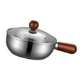 thumbnail image 2 of Cacerola calentadora de de acero inoxidable para el hogar con tapa portátil para hervir compatible con todas las estufas olla para leche 14 cm Plata, 2 of 8
