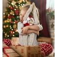 thumbnail image 5 of DolliBu Santa Long Arm Hanging White Squirrel Monkey Stuffed Animal Plush Toy - Soft Plush Dress Up with Red Santa Claus Outfit, Cute Holiday Christmas Gift - 21 Inches, 5 of 6