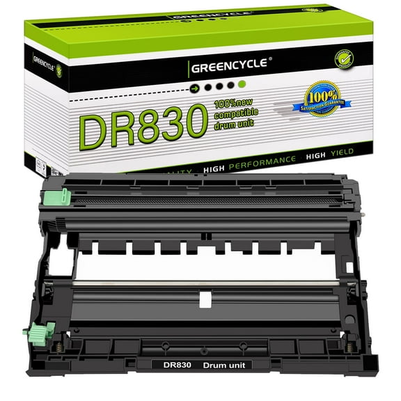 greencycle 1 Pack Compatible Drum Unit Replacement for Brother DR830 DR-830 use with HL-L2405W HL-L2460DW MFC-L2900DW MFC-L2820DW Laser Printer(No Toner)