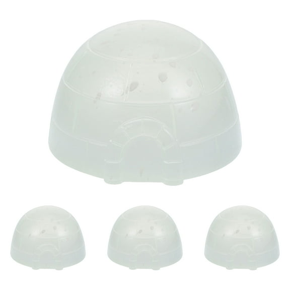 4 Pcs Igloo Statue Terrarium Inflatable Equipment Moon Centerpieces for Tables Toy
