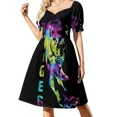 thumbnail image 1 of Vestido de manga corta de tigre Vestidos de noche vestidos para eventos especiales, 1 of 7