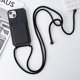 thumbnail image 3 of Funda de teléfono con correa de cordón cruzado, carcasa de silicona líquida para iPhone 15, 14, 13, 12, 11 Pro Max, SE, X, XR, XS Max, 7, 8 Plus, 3 of 5