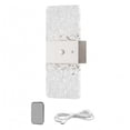 thumbnail image 3 of Aplique pared moderno acrílico con LED, lámpara pared decorativa ajustable, para sala estar, escalera, dormitorio e interiores. Blanco, 3 of 8