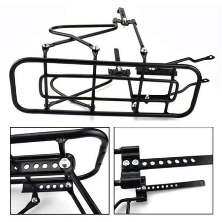 Colaxi Bike Rear Rack Carrier, Universal Adjustable Rear Rack, Metal ...