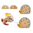 thumbnail image 2 of Bloques de madera con forma de erizo para niños, cuentas de frutas y verduras, juguetes de hilo de construcción, juguetes educativos para edades tempranas, regalos, 2 of 7