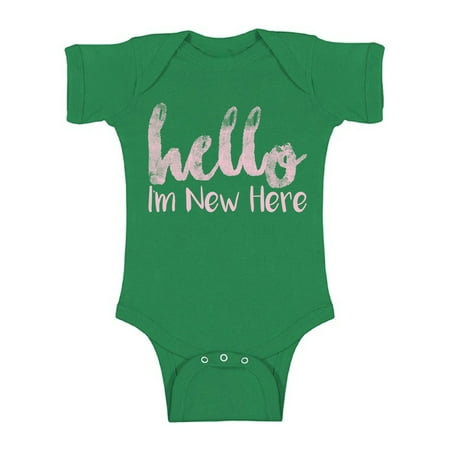 

Awkward Styles I m New Romper Girls Romper Pink One Piece Short Sleeve Baby Romper Lovely Baby Boy Romper Newborn Kids Birthday Gifts Boys Outfits Hello I am New Here One Piece I am New Here Romper