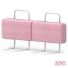 Kidsbuddy 23.6" Toddler Bed Rails Guard Foldable Portable Kids Bed Rail 5 Hole Height Adjustable Bed Rails for Toddlers, 2PC, Pink