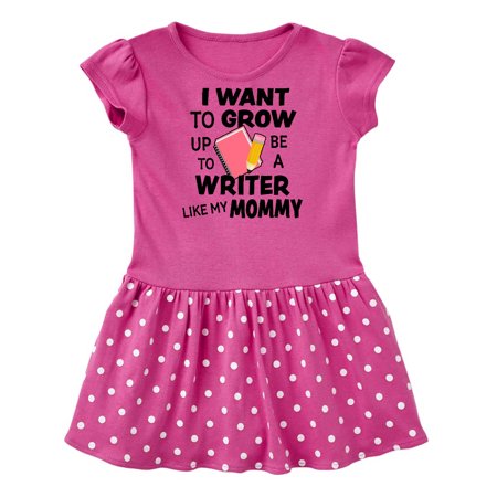 

Inktastic I Want To Grow Up To Be A Writer Like My Mommy Gift Baby Girl Dress