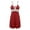 Red, variant on Ekouaer Sleepwear Womens Chemise Nightgown Full Slip Lace Lounge Dress