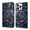 Dark blue, variant on Case For IPhone 16e / 17e Crystal Material Painted Pattern With Multi-Card Holder Bills Slot, PU Leather Magnetic Wallet Case,Colorful,For iPhone 16e / 17e