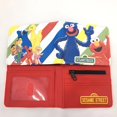 thumbnail image 1 of Monedero doble con dibujos animados de Elmo y pájaro grande de Barrio Sésamo, bonito tarjetero plegable, monedero corto creativo kawaii para niños, 1 of 4