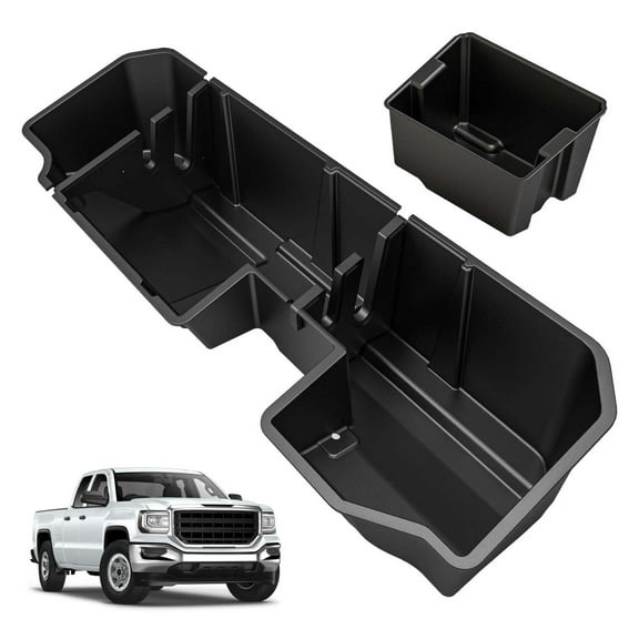 WaiRitoday Under Seat Storage Compatible with 2019-2025 Chevy Silverado GMC Sierra 1500 2500HD 3500HD