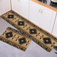 thumbnail image 3 of Southwestern Native Tribal Geometric Kitchen Floor Mats, Ethnic Herringbone 2 PCS Anti Fatigue Area Runner Rugs Set Brown Non-Slip Bathroom Comfort Standing Mat Home Decor, 3 of 6