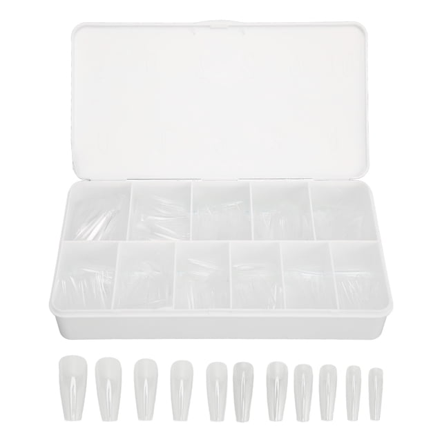 Puntas de uñas BuyWeek 550 piezas transparentes de ABS