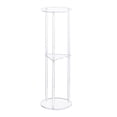 thumbnail image 2 of Mesa auxiliar de acrílico transparente, mesa auxiliar pequeña para bebidas, decoración para espacios pequeños, mesita de noche de acrílico, fácil mont, 2 of 8