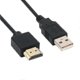 thumbnail image 1 of 1 x HDMI to USB Cable, USB to HDMI Male Power Cord, Pure Copper 0.5M for PC Laptop TV Monitor, 1 of 5