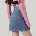 thumbnail image 7 of Women's High Waist Casual Mini Skirt with Pockets and Zipper for Summer, 7 of 7